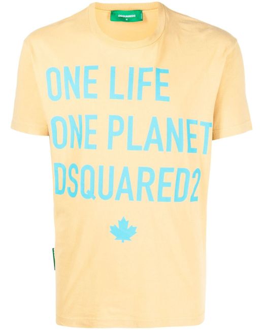 Dsquared2 slogan-print cotton T-shirt