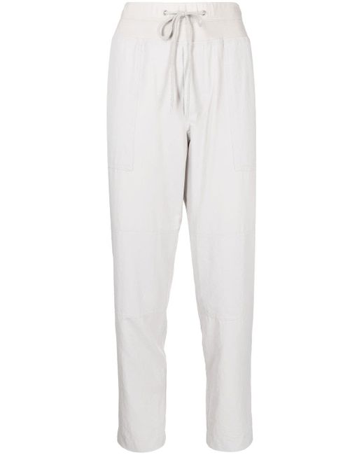 James Perse high-waisted drawstring track pants