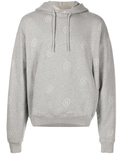 Martine Rose logo-print cotton hoodie