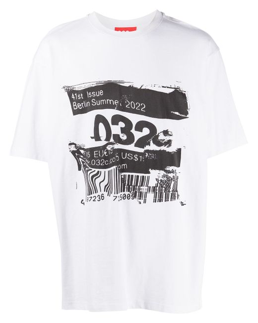 032C graphic-print cotton T-shirt