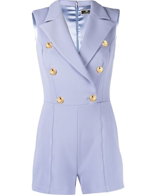 Elisabetta Franchi double-breasted tailored playsuit