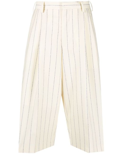 Marni cropped striped trousers