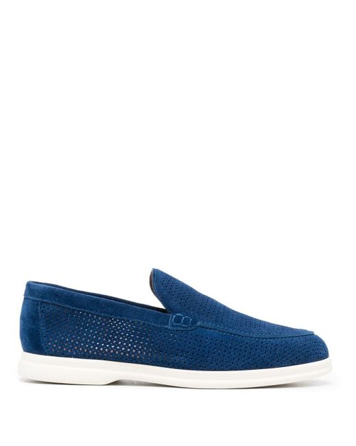 Casadei perforated slip-on loafers