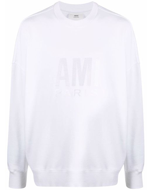AMI Alexandre Mattiussi logo-print cotton sweatshirt