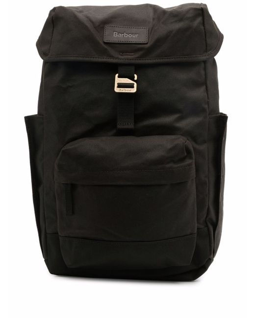 Barbour logo-patch backpack