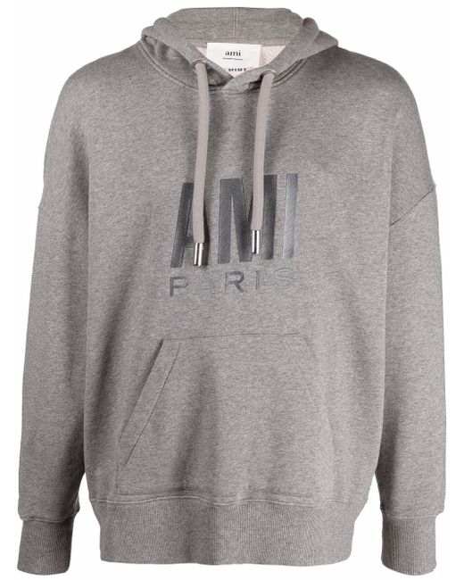 AMI Alexandre Mattiussi logo-print cotton hoodie