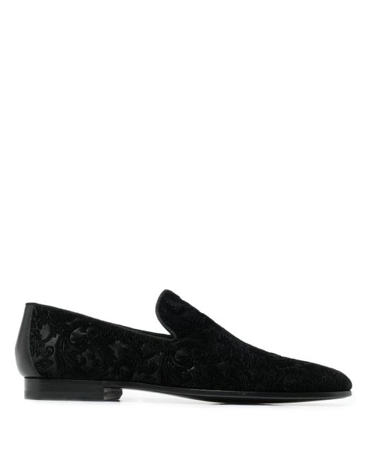 Magnanni jacquard leather loafers