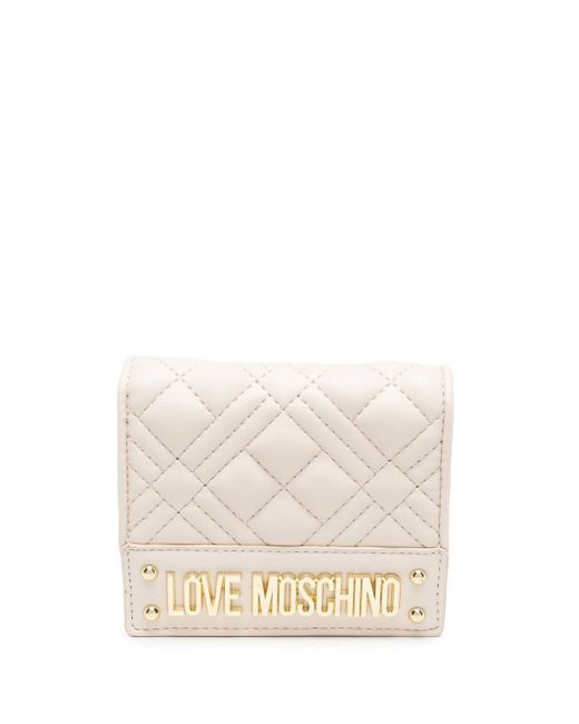 Love Moschino logo quilted wallet