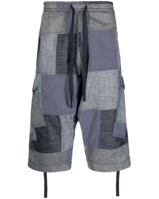 Maharishi patchwork cropped shorts