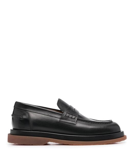 Buttero® penny-slot leather loafers