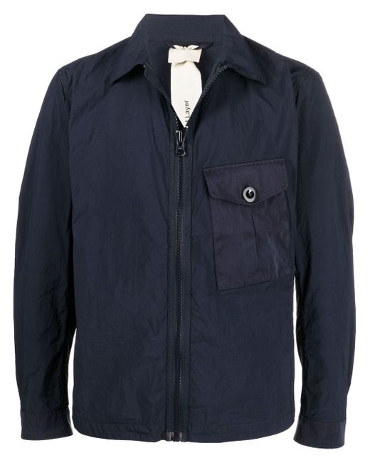 Ten C zip-up pocket shirt jacket