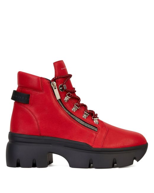 Giuseppe Zanotti Design Apocalypse Trek leather ankle boots