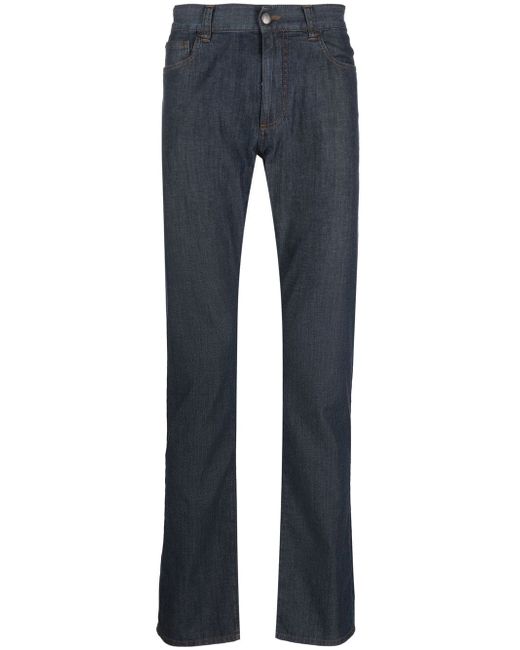 Canali mid-rise straight leg jeans