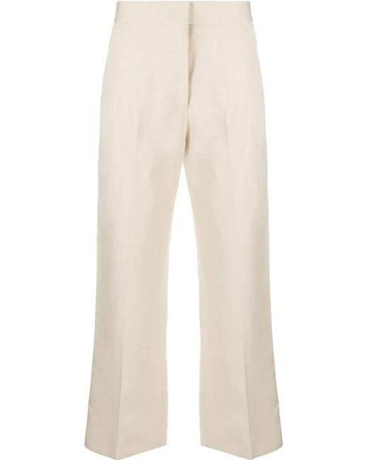 Msgm cropped straight-leg trousers