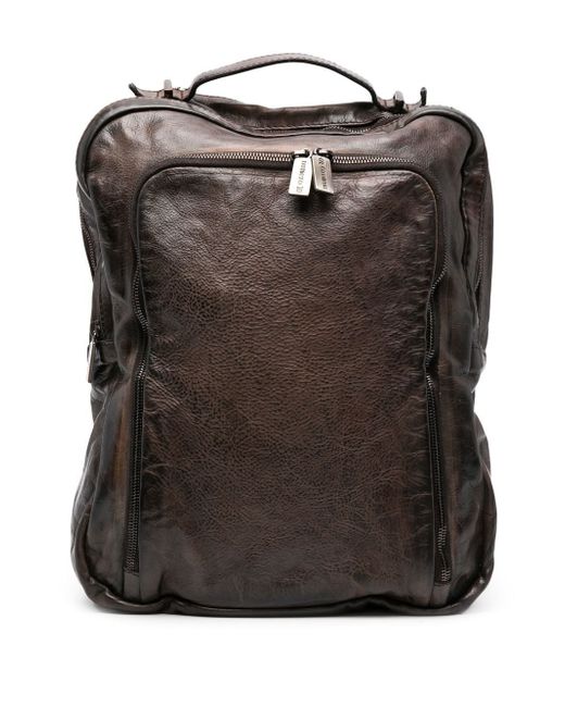 Numero 10 leather double-zip backpack