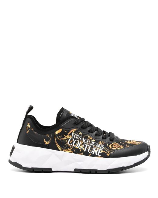 Versace Jeans Couture logo-print lace-up trainers