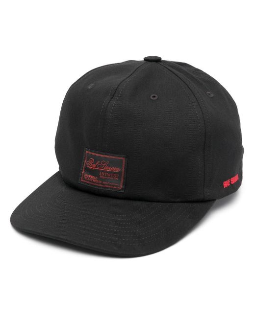 Raf Simons logo-patch baseball cap