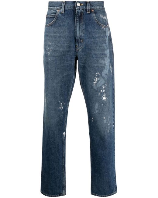 Martine Rose painter-wash straight jeans