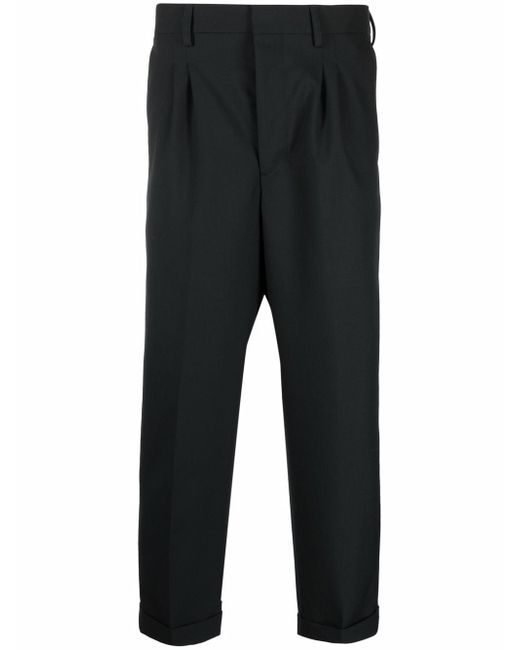 AMI Alexandre Mattiussi tapered cropped trousers