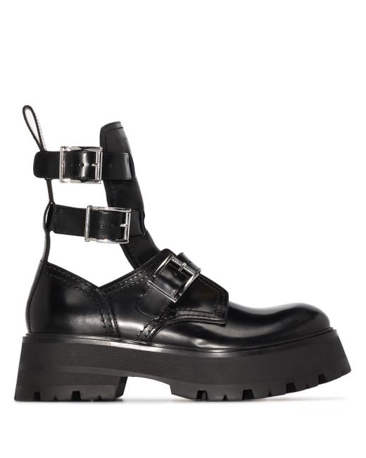 Alexander McQueen buckled ankle boots