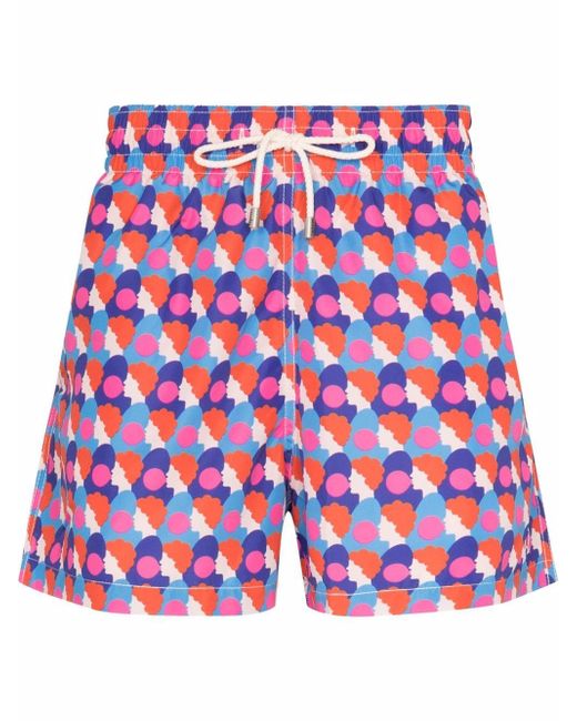 arrels bubblegum-print drawstring swim shorts