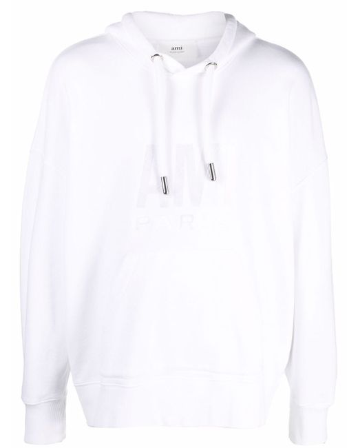 AMI Alexandre Mattiussi tonal logo cotton hoodie