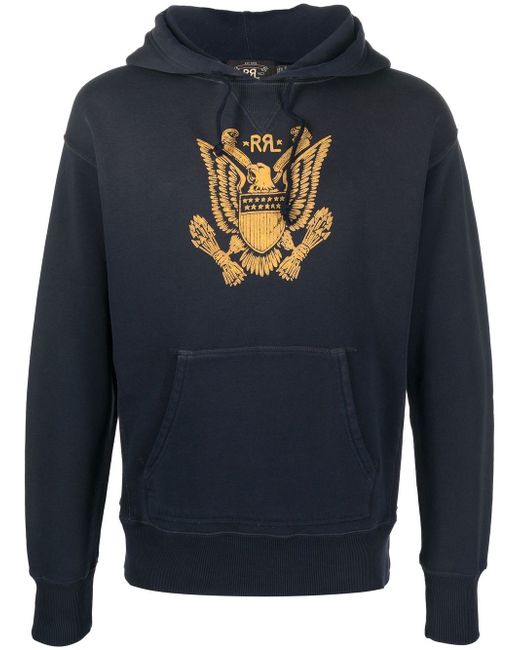 Ralph Lauren Rrl logo print hoodie