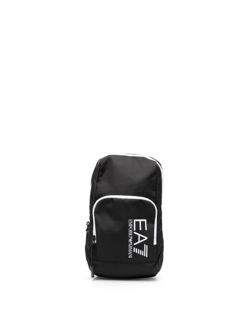 Ea7 logo-print sling bag