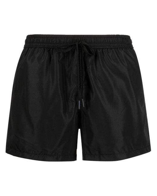 Nos Beachwear logo-patch detail swim shorts