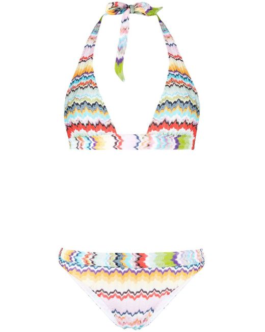 Missoni zigzag-pattern bikini set