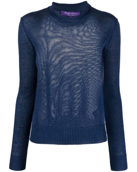 Ralph Lauren Collection ribbed-knit long-sleeved pullover