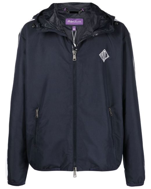 Ralph Lauren Purple Label Essex monogram hooded windbreaker jacket