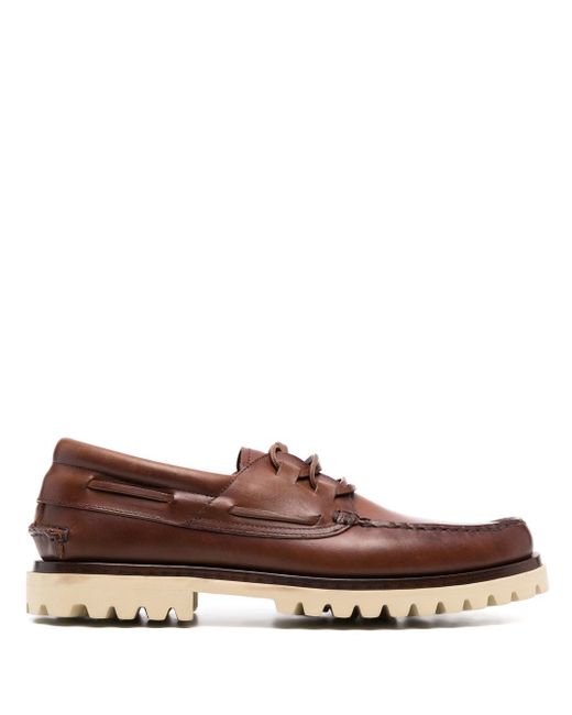 Officine Creative Heritage ridged-sole boat shoes