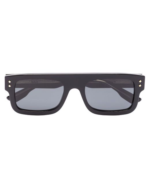 Gucci logo print square-frame sunglasses