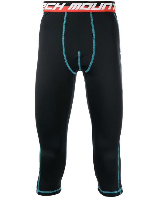 Aztech Mountain logo-waistband cropped leggings