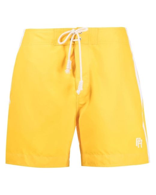 Palm Angels side-stripe swimming shorts