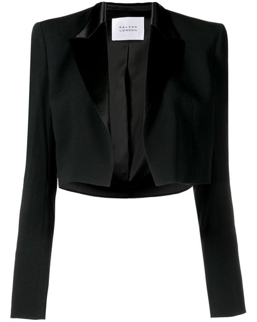 Galvan cropped tailored blazer