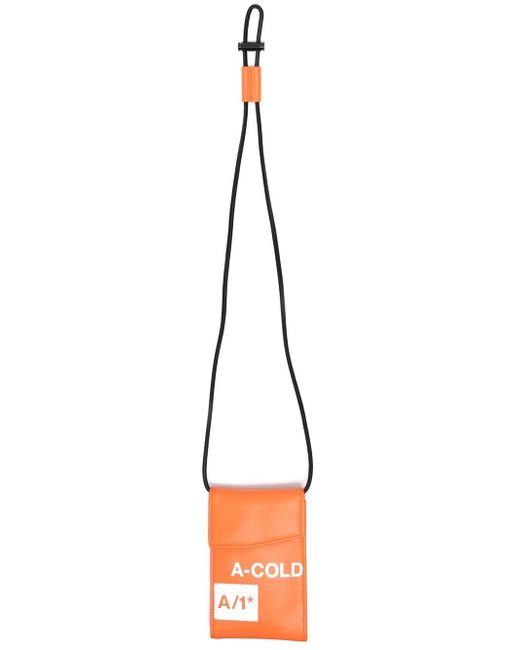 A-Cold-Wall logo-print neck-strap messenger bag