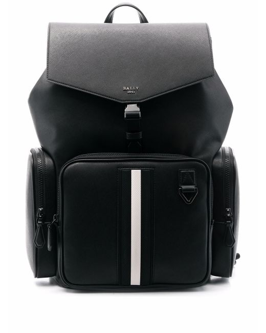 Bally buckle-fastening leather backpack