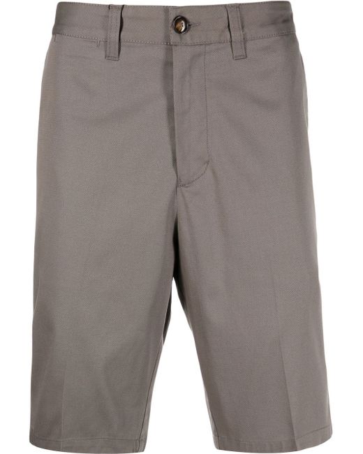 Emporio Armani pressed-crease four-pocket chino shorts