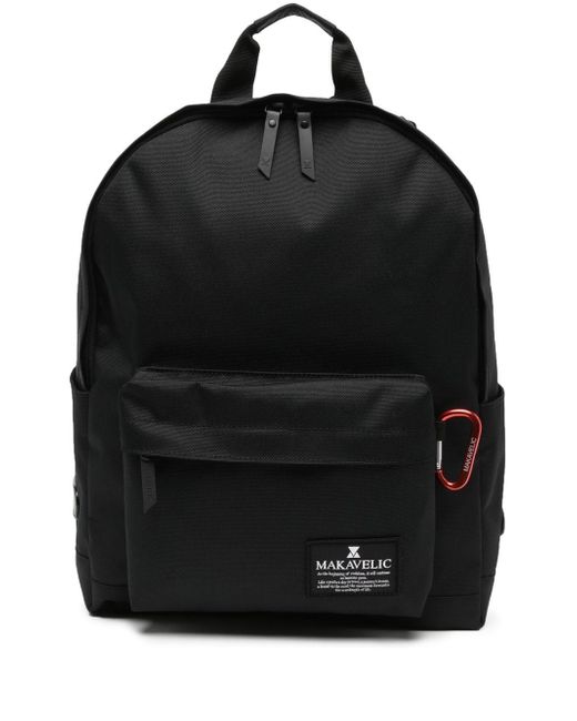 Makavelic logo-patch backpack