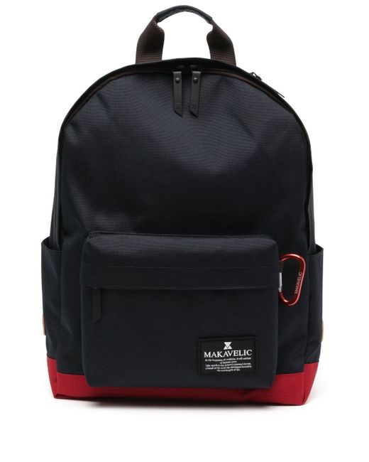 Makavelic logo zipped backpack