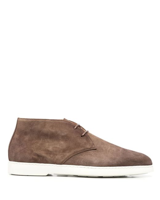 Doucal's lace-up suede boots