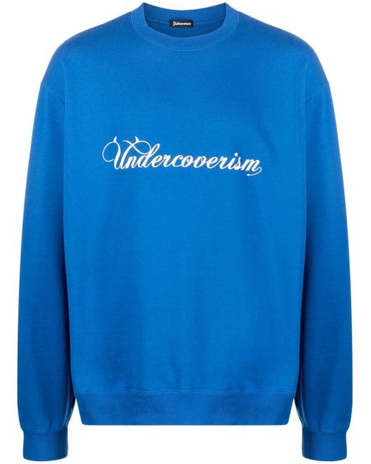 Undercoverism logo-print cotton sweater