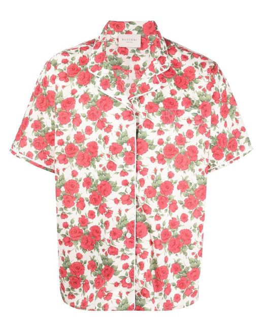 Buscemi floral-print short-sleeve shirt