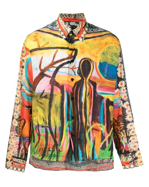 Givenchy graphic-print button-up shirt