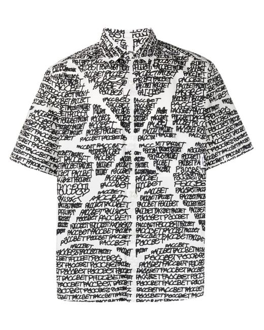 Paccbet logo-print short-sleeve shirt