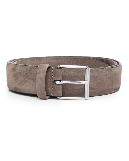 Andersons suede square-buckle belt