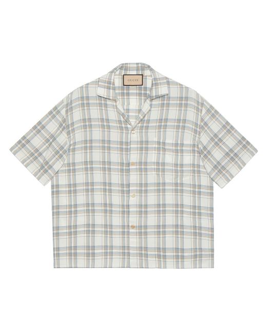 Gucci check-pattern bowling shirt