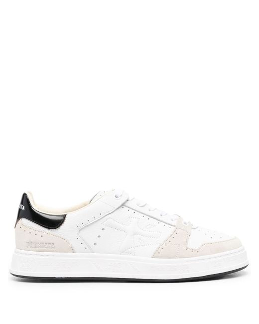 Premiata Quinn panelled lace-up trainers